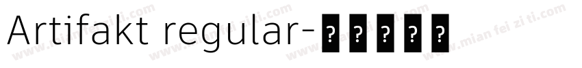 Artifakt regular字体转换